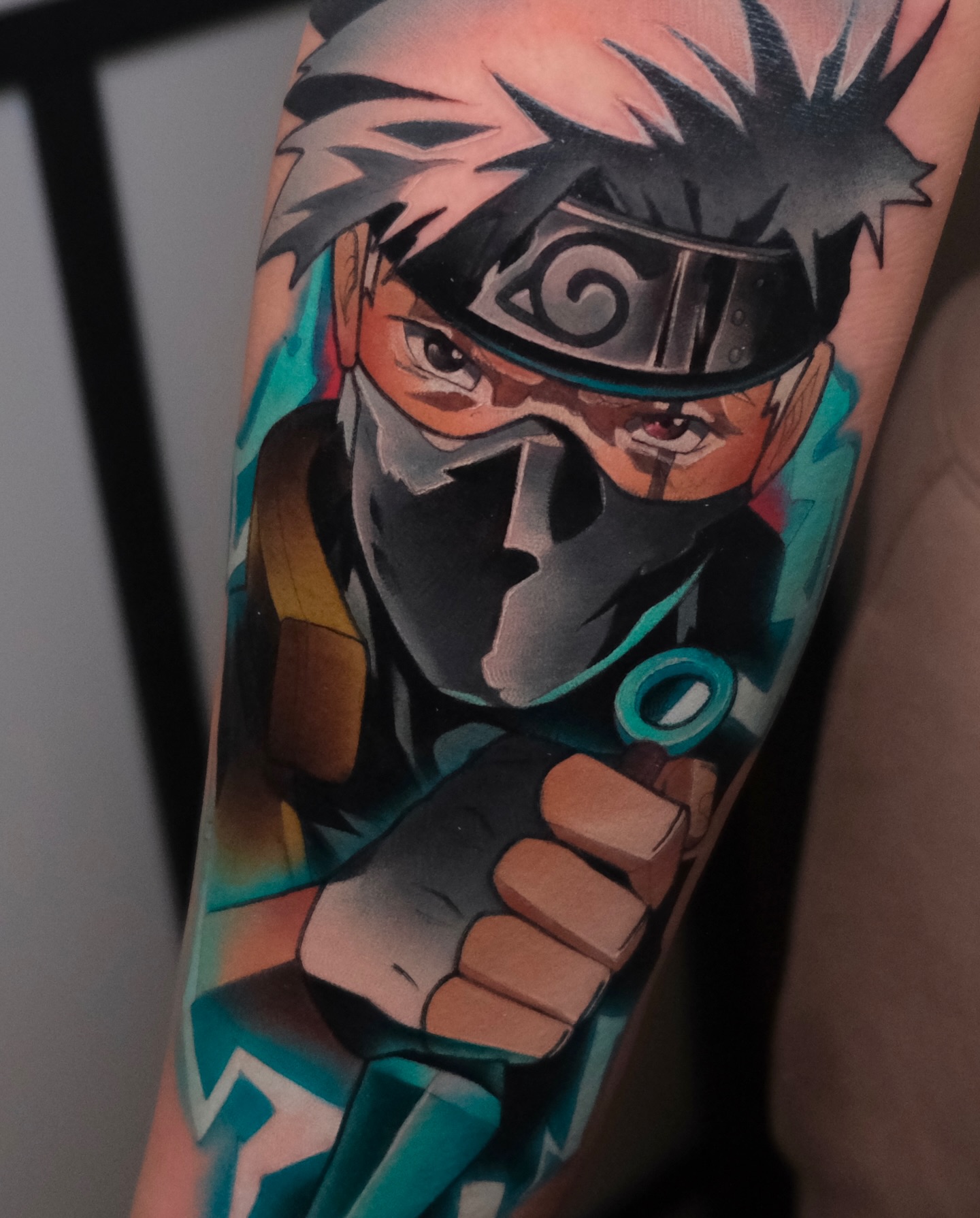 Custom anime tattoo by Sasha Akulov in Espoo 1