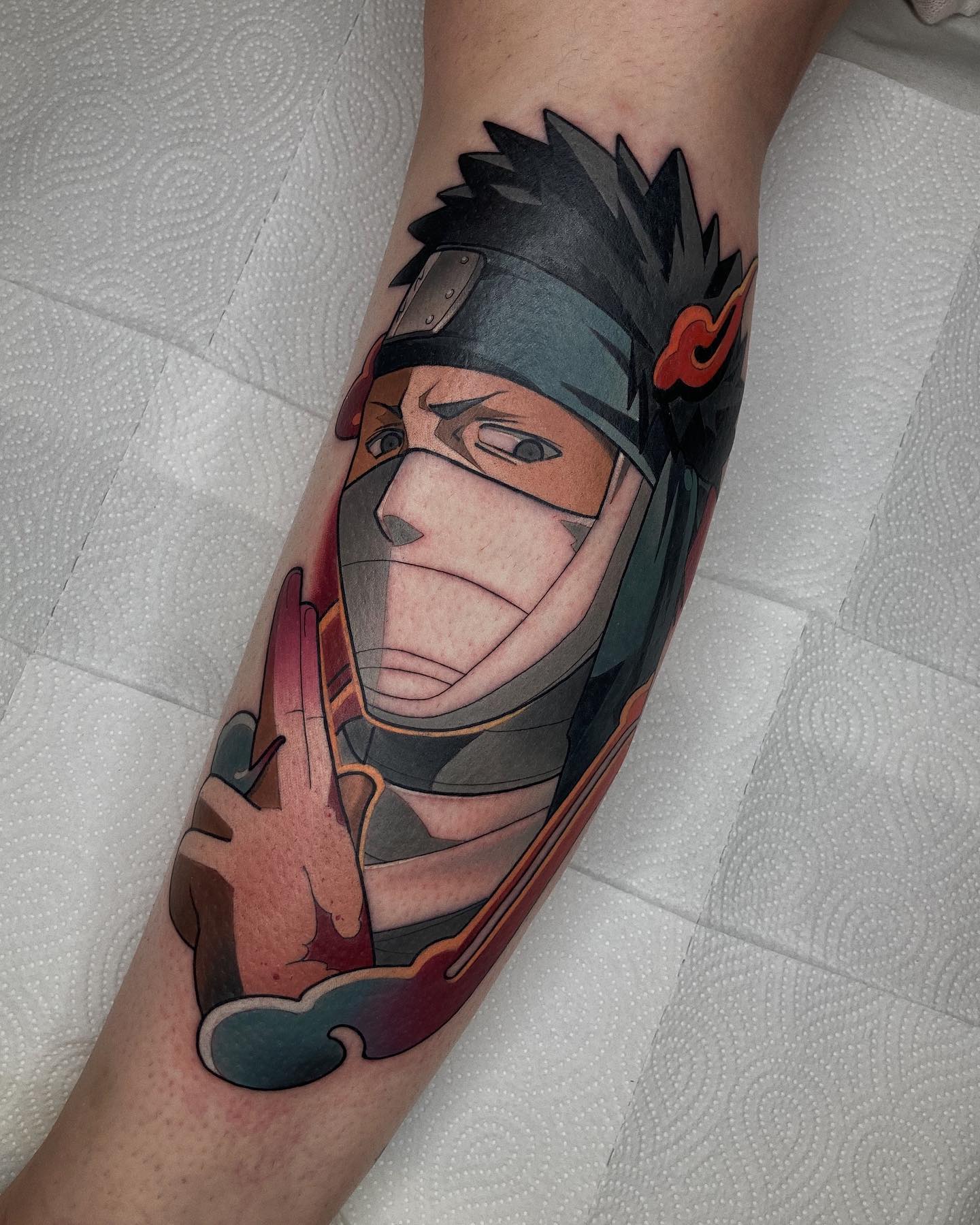 Custom anime tattoo by Sasha Akulov in Espoo 3