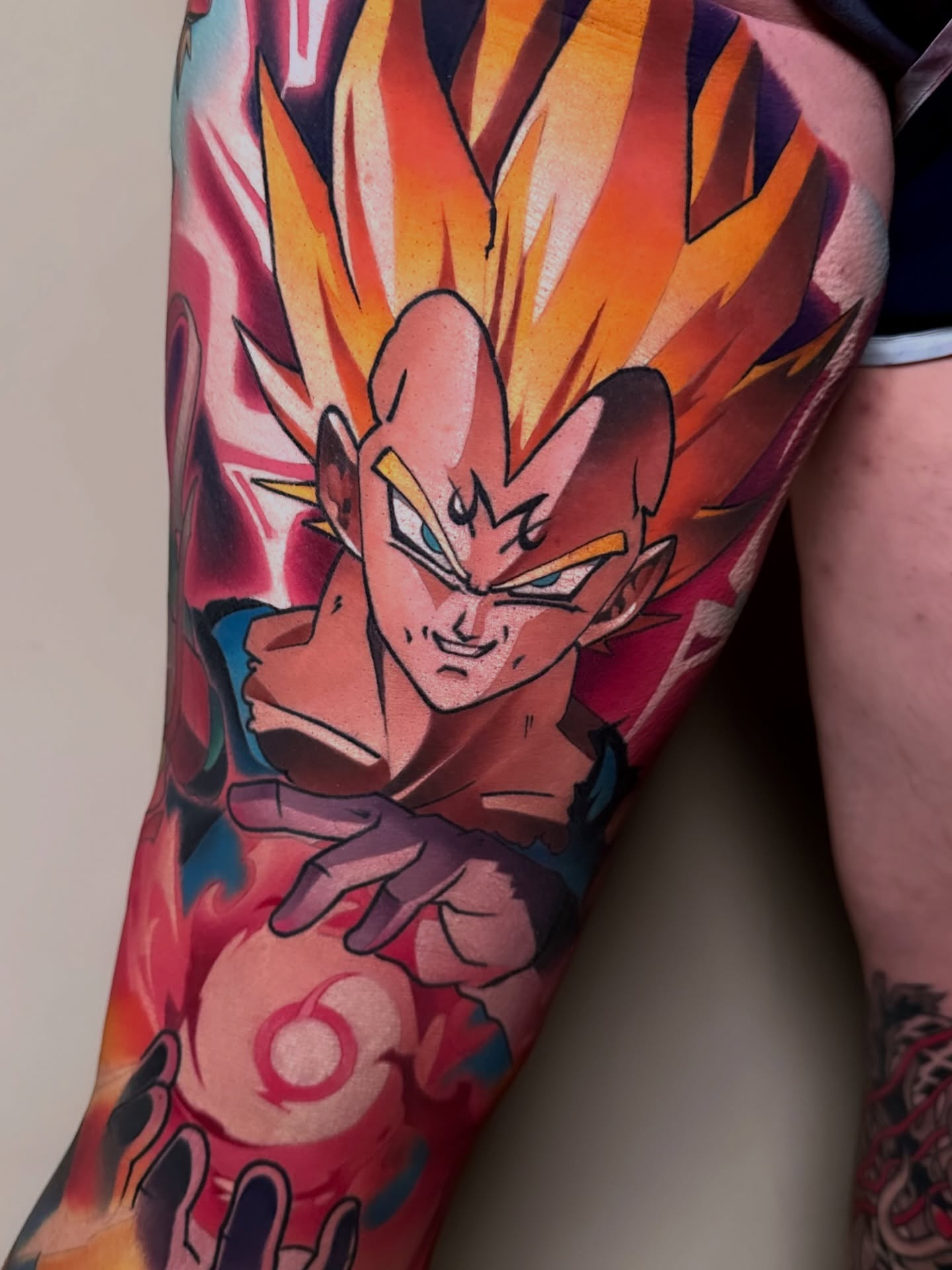 Custom anime tattoo by Sasha Akulov in Espoo 8