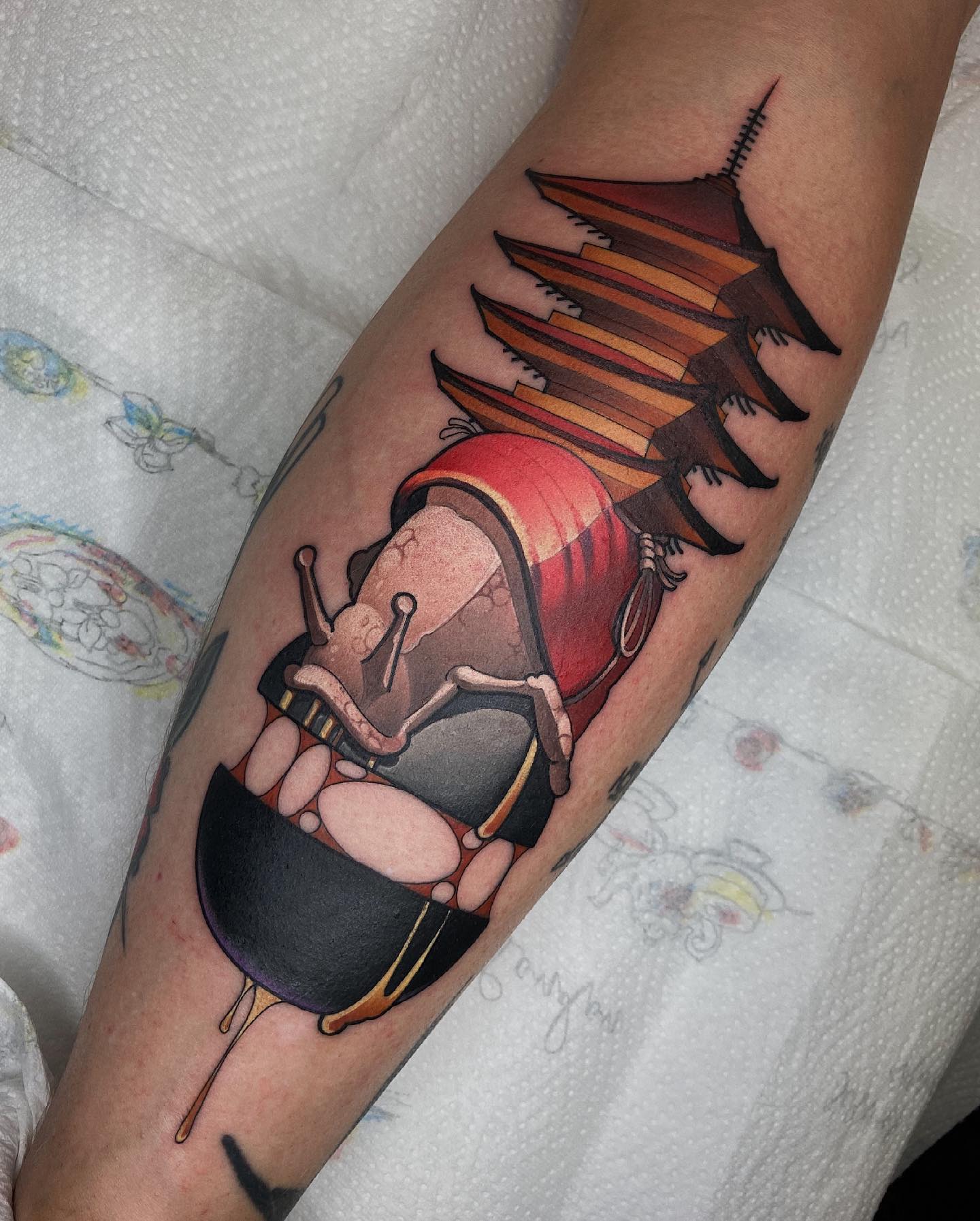 Custom Japanese-style tattoo by Sasha Akulov in Espoo 7