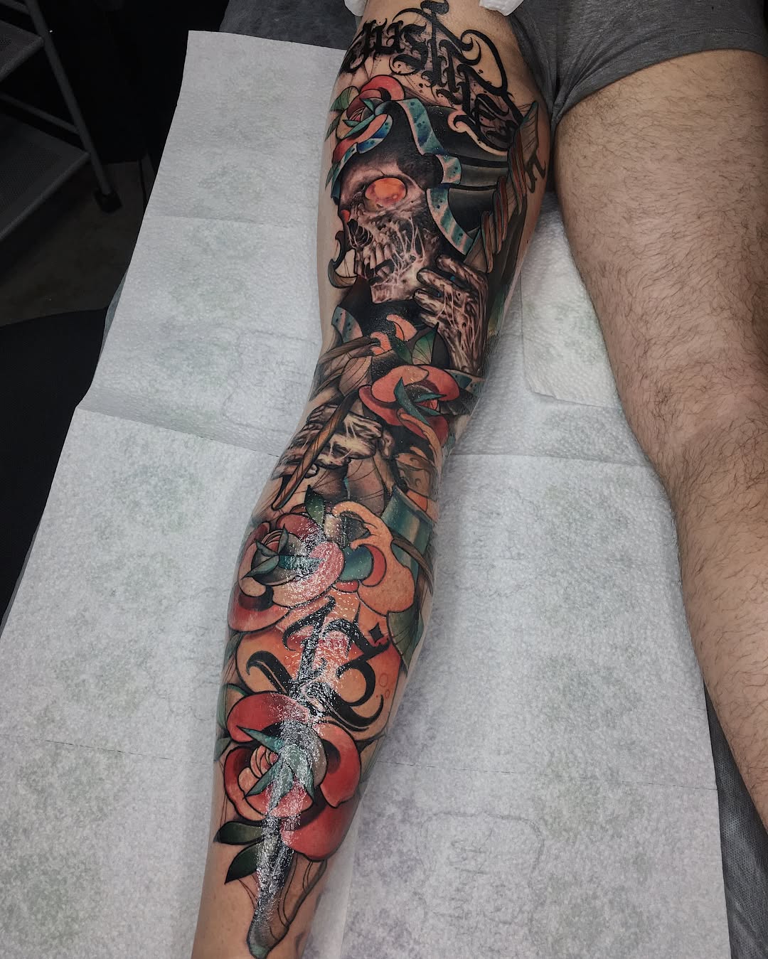 Custom tattoo sleeve by Sasha Akulov in Espoo 3