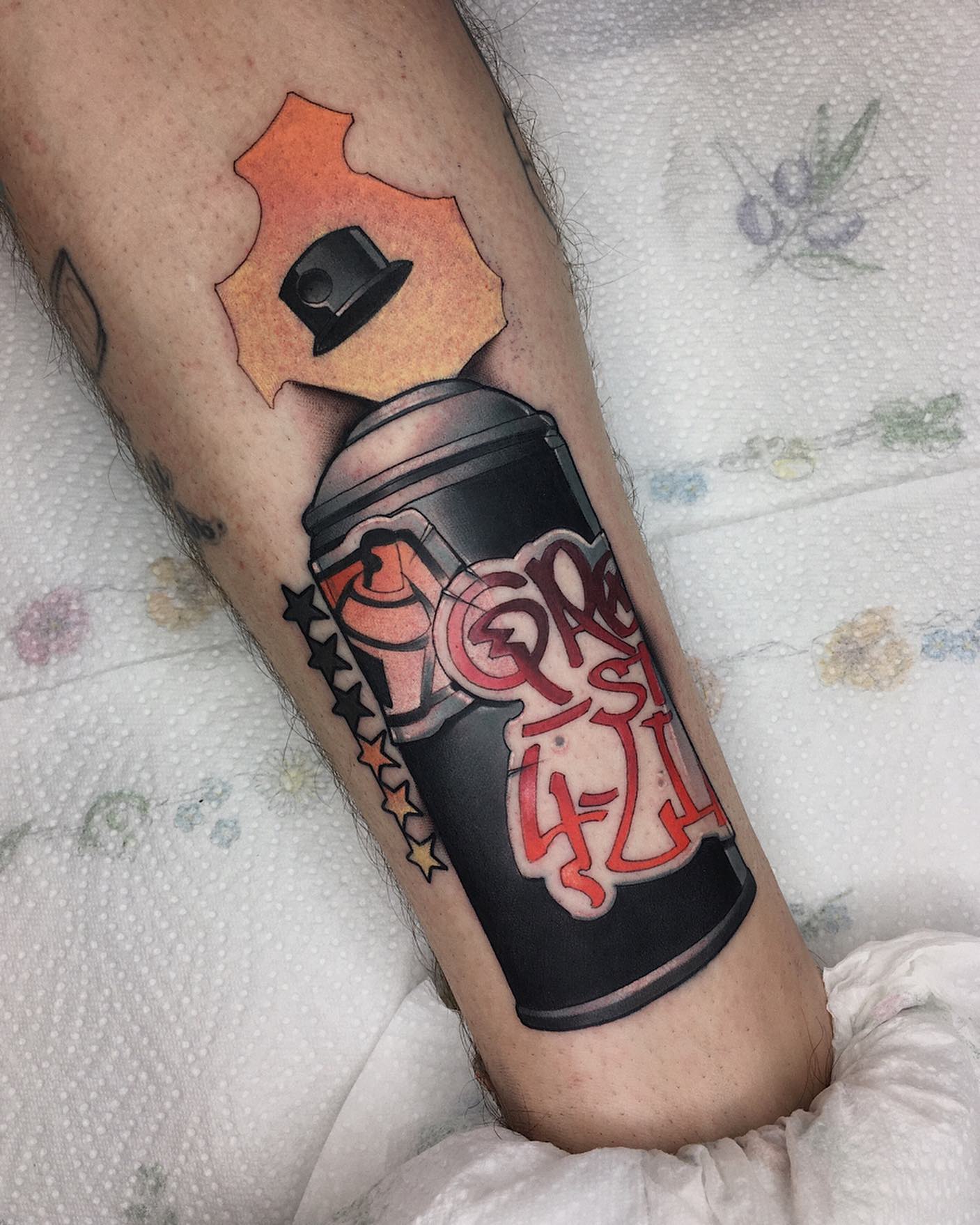 Custom video game tattoo by Sasha Akulov in Espoo 3